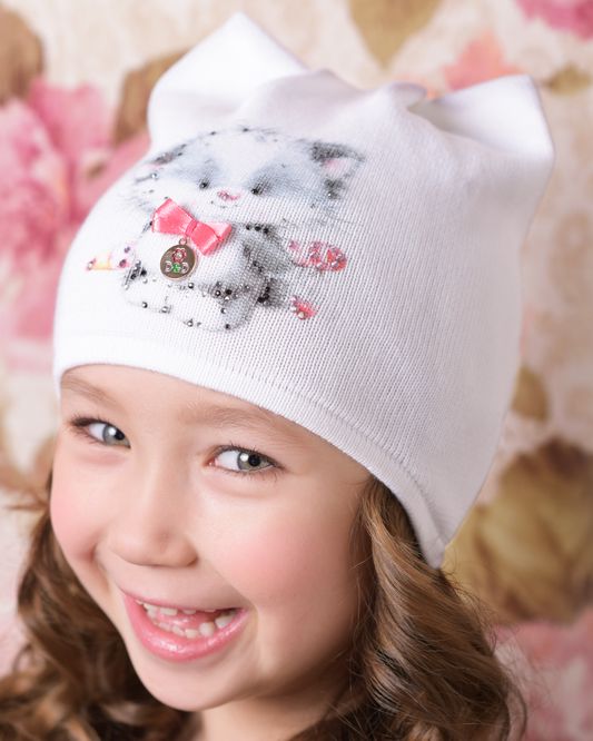 Фото — детская шапка с ушками МИМИ